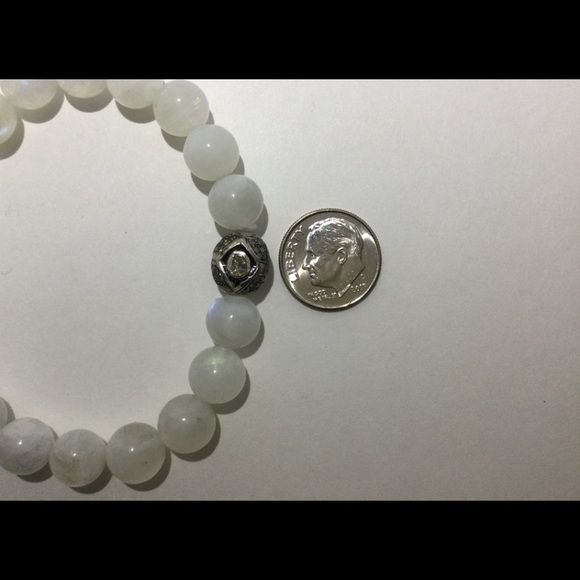 Moonstone and diamond bracelet - Picture 4 of 4